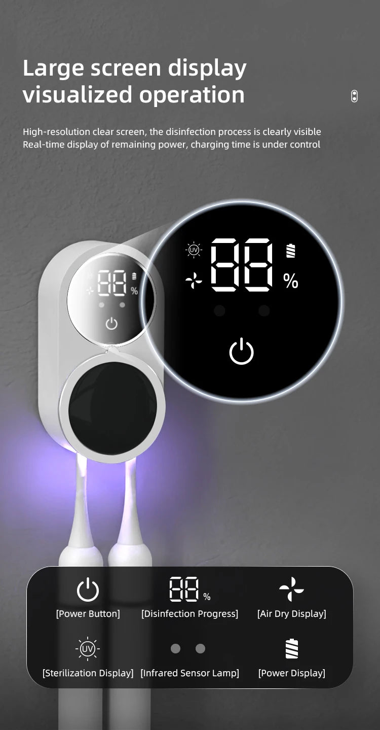 Portable UV Toothbrush Steriliser